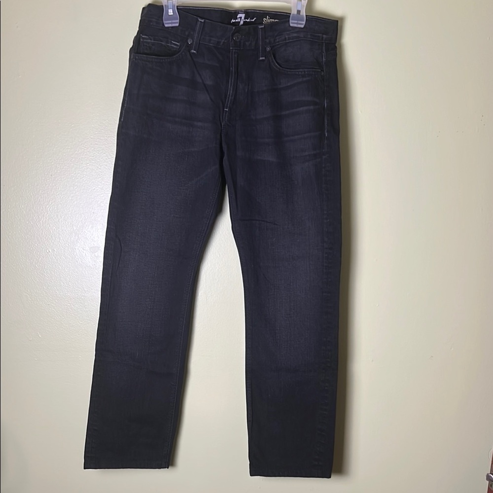 7 For All Mankind Black Slim Jeans